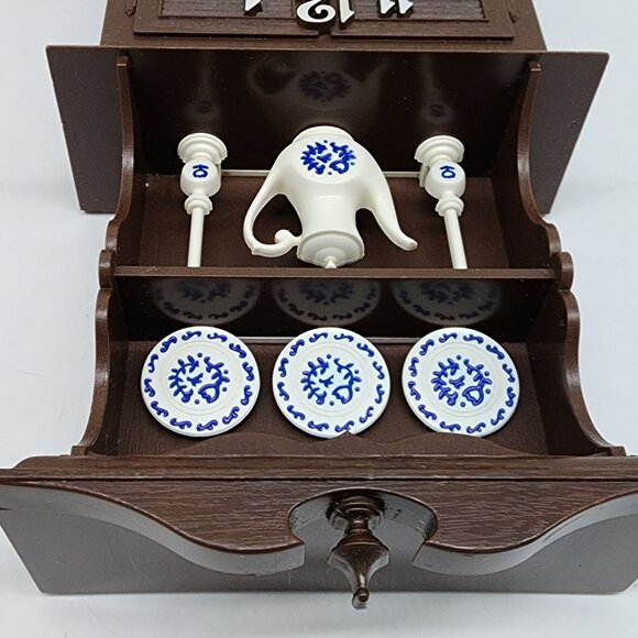 Vintage Cabinet Hutch Wall Kitchen Clock Brown Electric by Spartus 11" - Picture 9 of 11